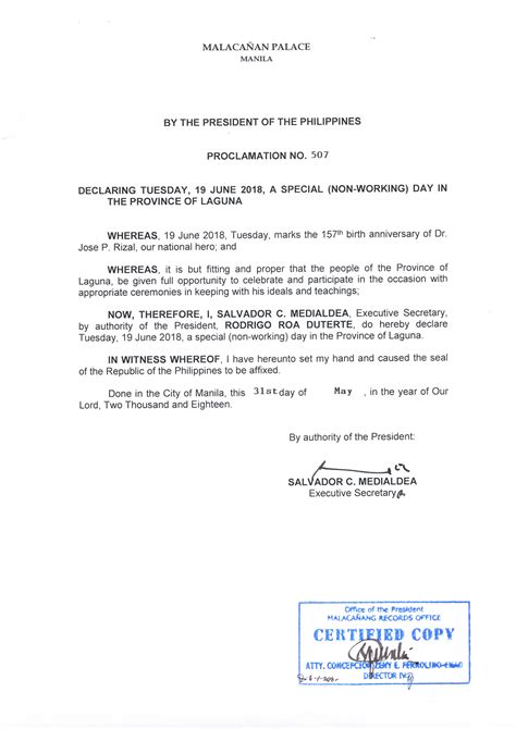 laguna day date|June 19 is special non.